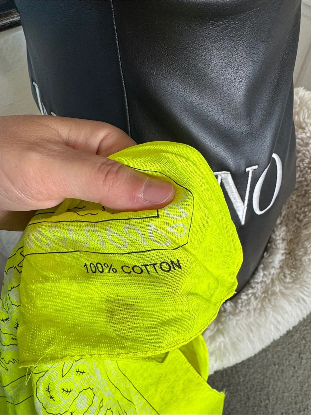 Neon Yellow Bandana Scarf - Women Accessories
